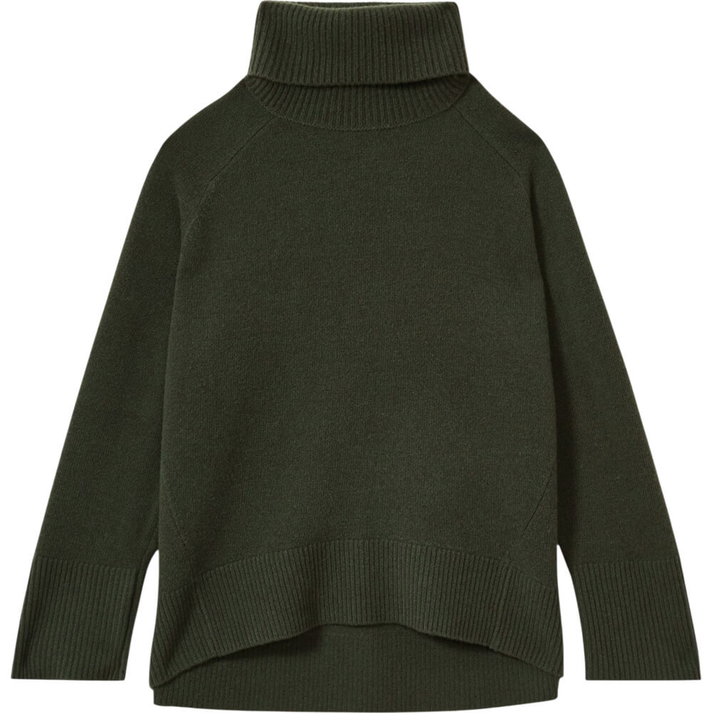 REISS ELIZA Wool Cashmere Roll Neck Jumper